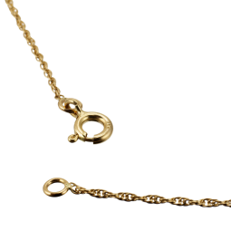 Collier en or jaune et pendentif