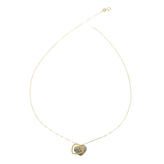 Collier 2 ors et pendentif