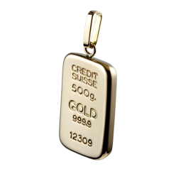 Pendentif lingot en or jaune