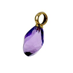 Pendentif en or jaune et améthyste