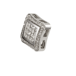 Pendentif en or gris et diamants
