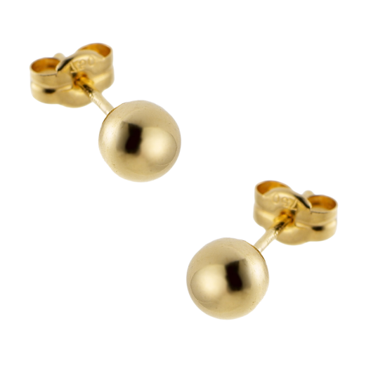 Boucles d'oreilles en or jaune 5 mm