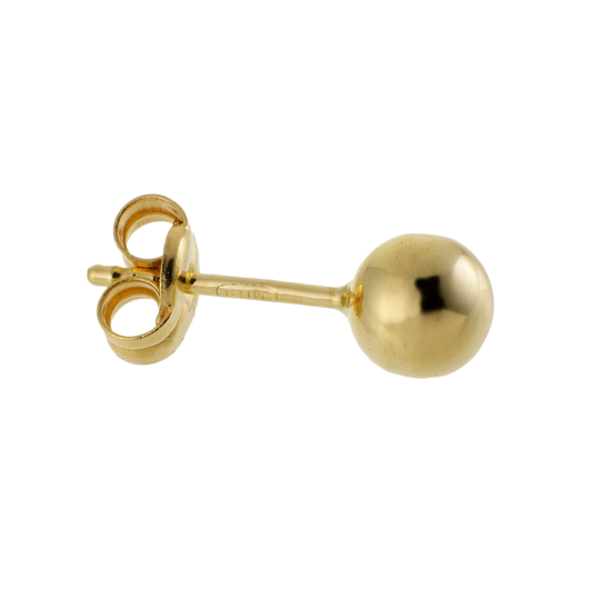 Boucles d'oreilles en or jaune 5 mm