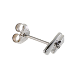Boucles d'oreilles en or gris, diamant