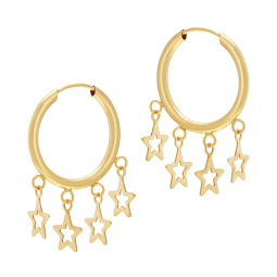 Boucles d'oreilles en or jaune 