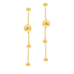 Boucles d'oreilles en or jaune, boules