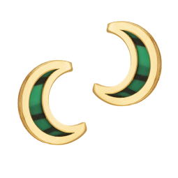 Boucles d'oreilles en or jaune et résine 