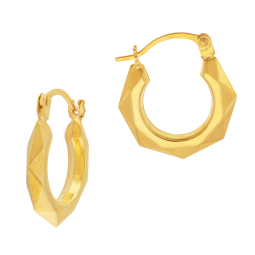 Créoles en or jaune 
