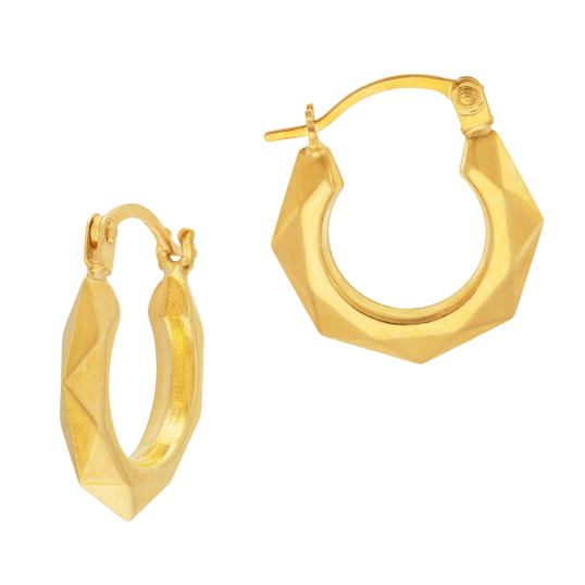 Créoles en or jaune 