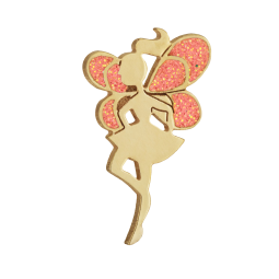 Boucles d'oreilles en or jaune et laque