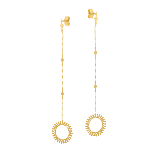 Boucles d'oreilles en or jaune 