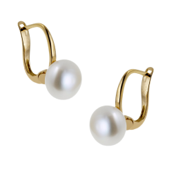 Boucles d'oreilles perle de culture  d'eau douce