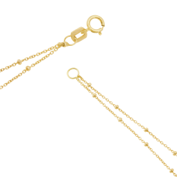 Chaîne de cheville double en or jaune