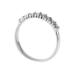 demi alliance serti 4 griffes or gris diamants