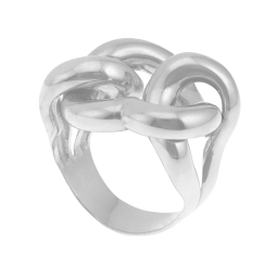 Bague en argent rhodié
