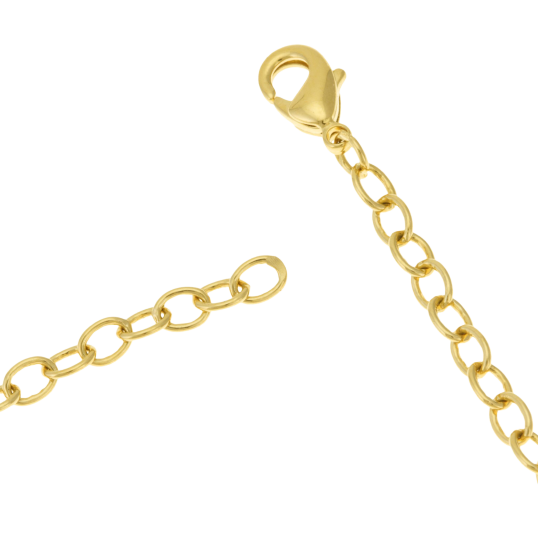 Bracelet en plaqué or, oxydes de zirconium