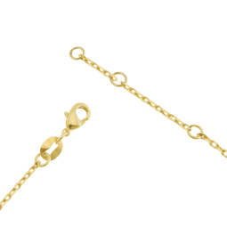 Bracelet en plaqué or et oxydes de zirconium
