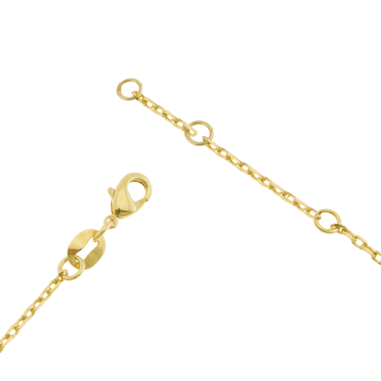 Bracelet en plaqué or et oxydes de zirconium