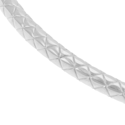Bracelet jonc en argent rhodié
