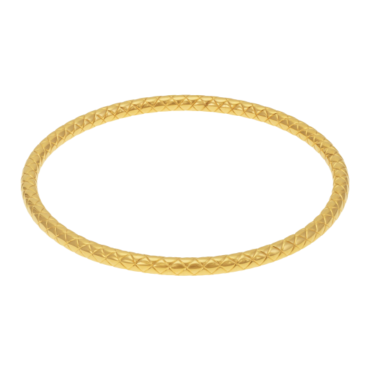 Bracelet jonc en argent doré 