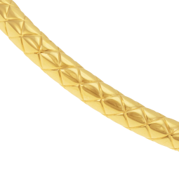 Bracelet jonc en argent doré 