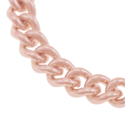 Bracelet en bronze plaqué or rose et oxydes de zirconium