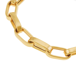Bracelet en bronze plaqué or jaune et oxydes de zirconium