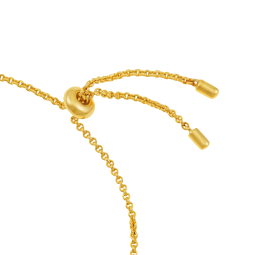 Bracelet en argent doré, grenats et oxydes de zirconium