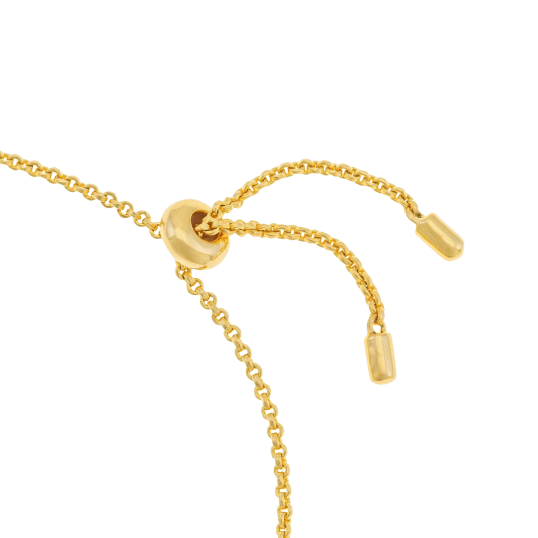 Bracelet en argent doré et oxydes de zirconium, tortue