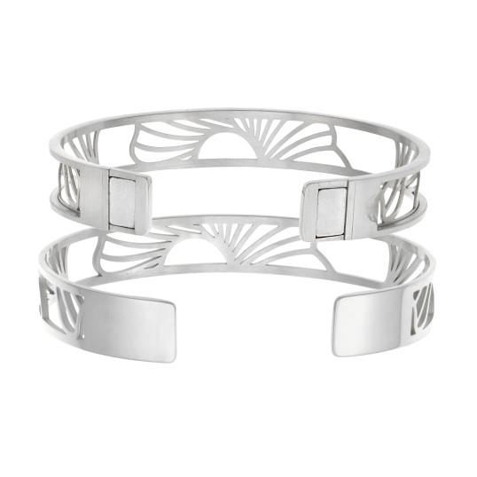 Bracelet jonc Méli Versa en acier, 10mm