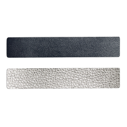 Simili cuir bleu-argenté pour bracelet jonc Méli Versa 30mm