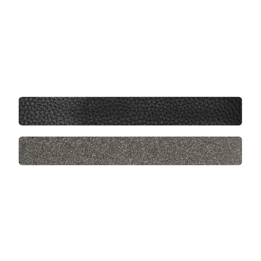 Simili cuir noir-pailleté pour bracelet jonc Méli Versa 20mm