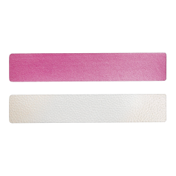 Simili cuir rose-blanc pour bracelet jonc Méli Versa 30mm