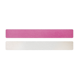 Simili cuir rose-blanc pour bracelet jonc Méli Versa 20mm