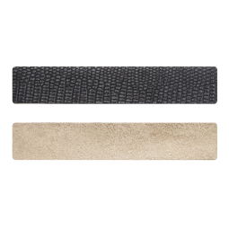 Simili cuir noir-cuivré pour bracelet jonc Méli Versa 30mm