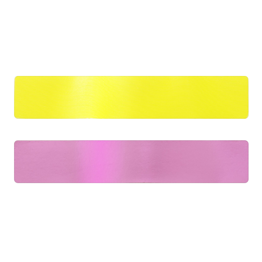 Simili cuir jaune fluo-rose pour bracelet jonc Méli Versa 30mm