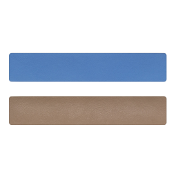 Simili cuir bleu-beige pour bracelet jonc Méli Versa 30mm