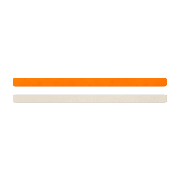 Simili cuir orange fluo-blanc cassé pour bracelet jonc Méli Versa 10mm