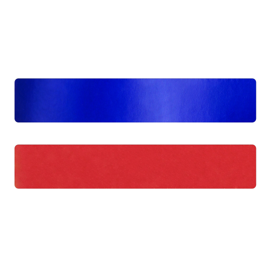 Simili cuir bleu-rouge pour bracelet jonc Méli Versa 30mm