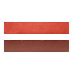 Simili cuir orange-terracotta pour bracelet jonc Méli Versa 30mm