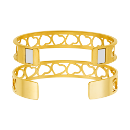 Bracelet jonc enfant Méli Versa en acier doré, 10mm