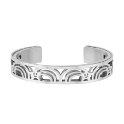 Bracelet jonc enfant Méli Versa en acier, 10mm
