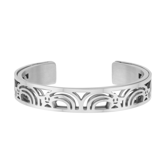 Bracelet jonc enfant Méli Versa en acier, 10mm