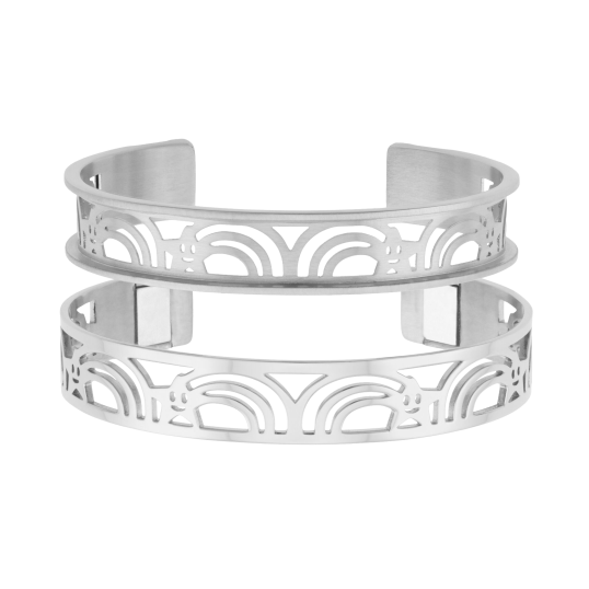 Bracelet jonc enfant Méli Versa en acier, 10mm