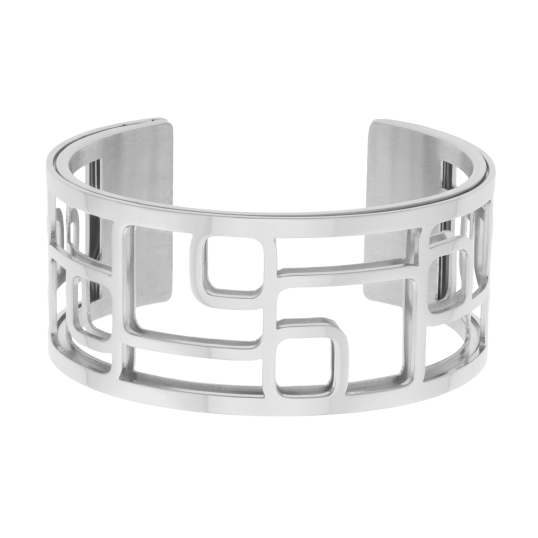 Bracelet jonc Méli Versa en acier, 30mm