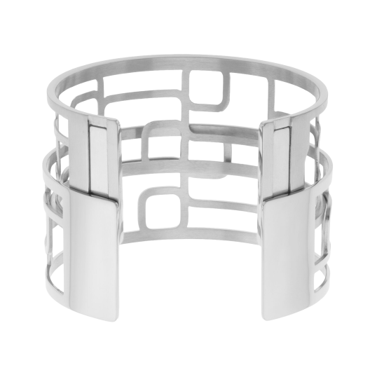 Bracelet jonc Méli Versa en acier, 30mm