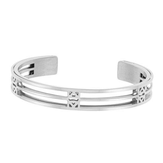 Bracelet jonc Méli Versa en acier, 10mm