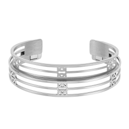 Bracelet jonc Méli Versa en acier, 10mm
