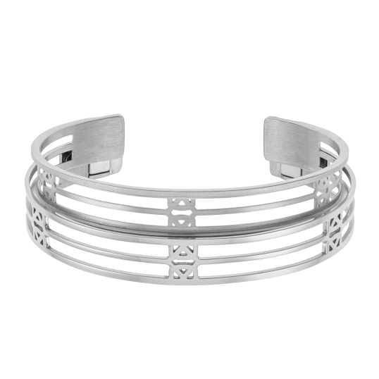 Bracelet jonc Méli Versa en acier, 10mm