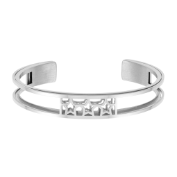 Bracelet jonc Méli Versa en acier, 10mm